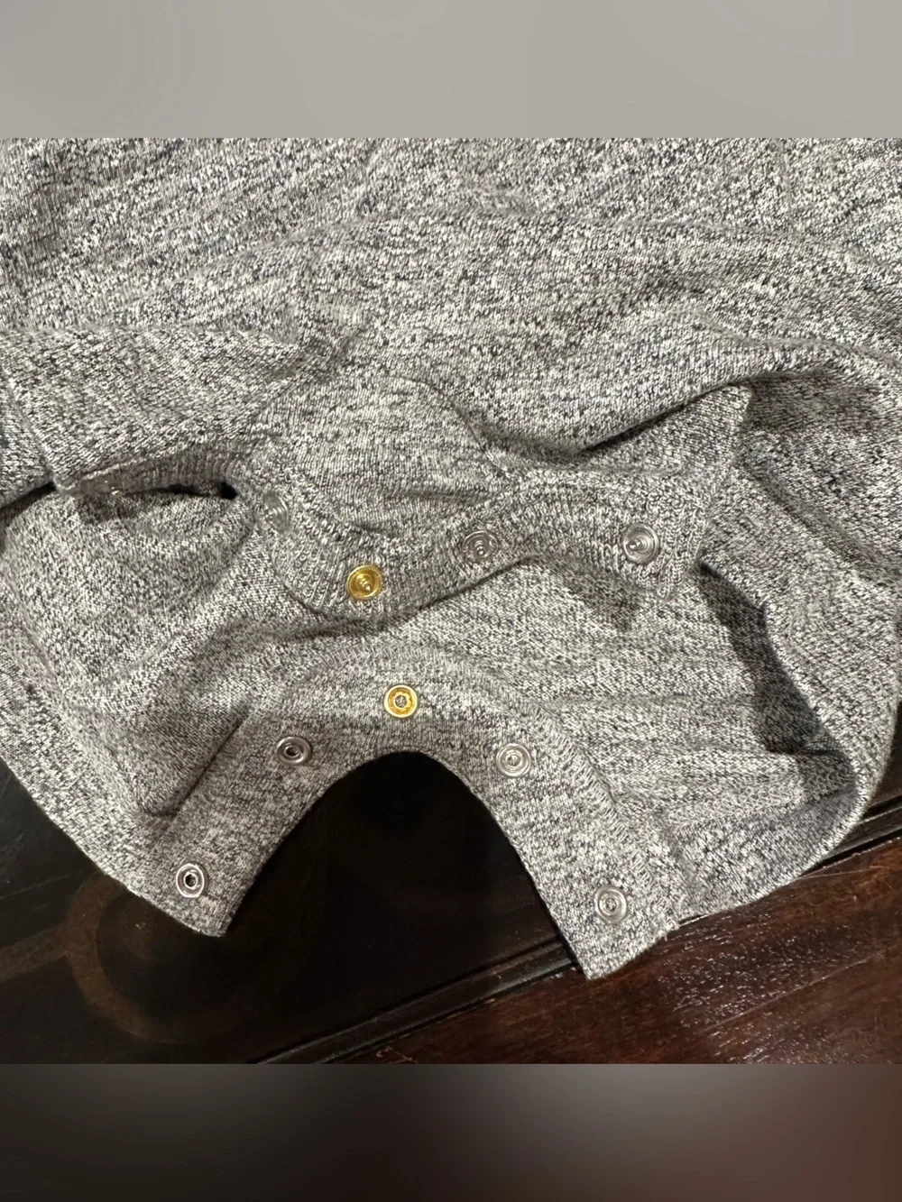 Baby GAP Heather Gray Short-Sleeve Romper, Size 12-18 Months, NWT